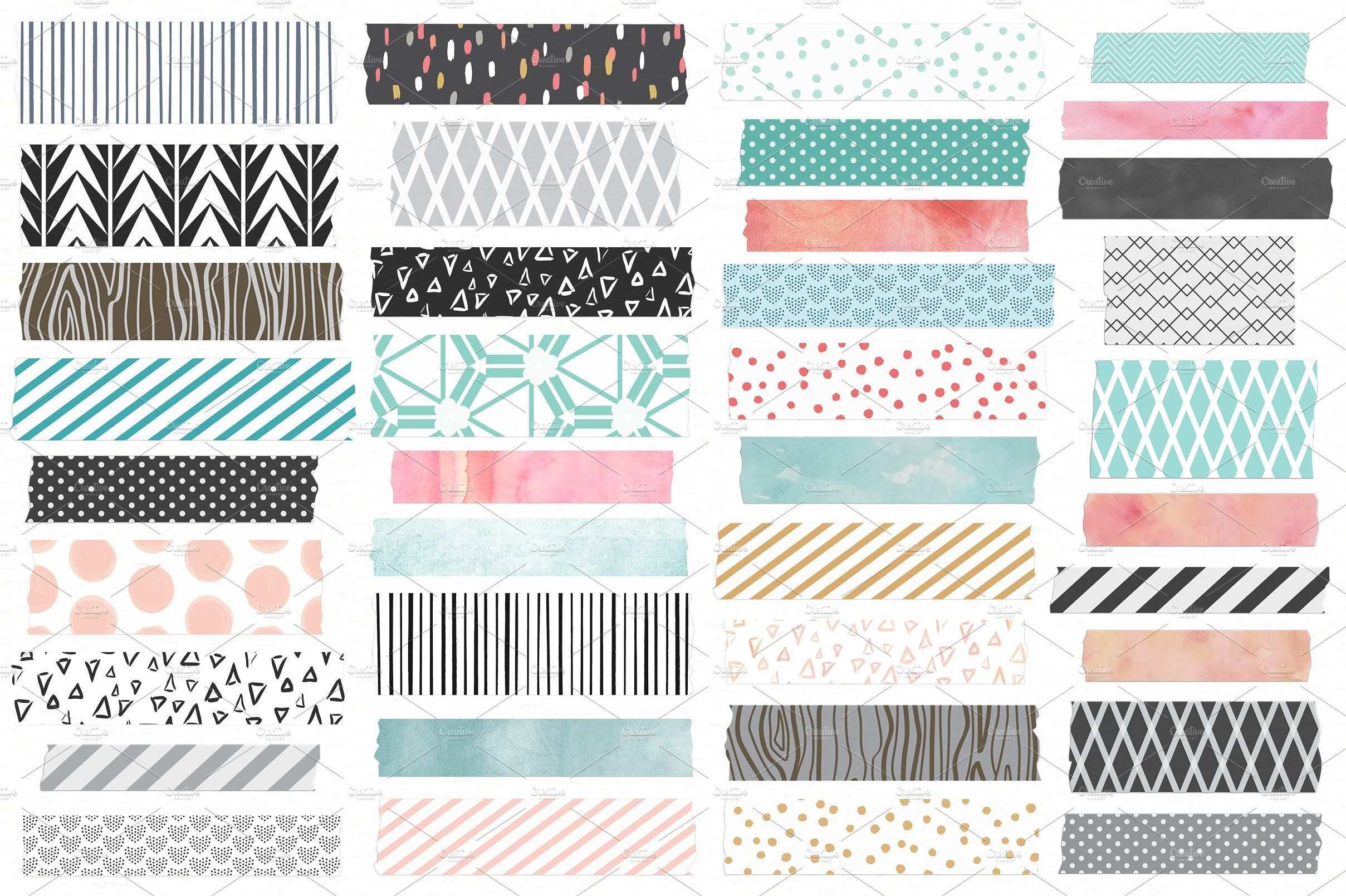 Washi Tape Frames And Notes Washi Tape Frame Bullet Journal Stickers Printable Stickers