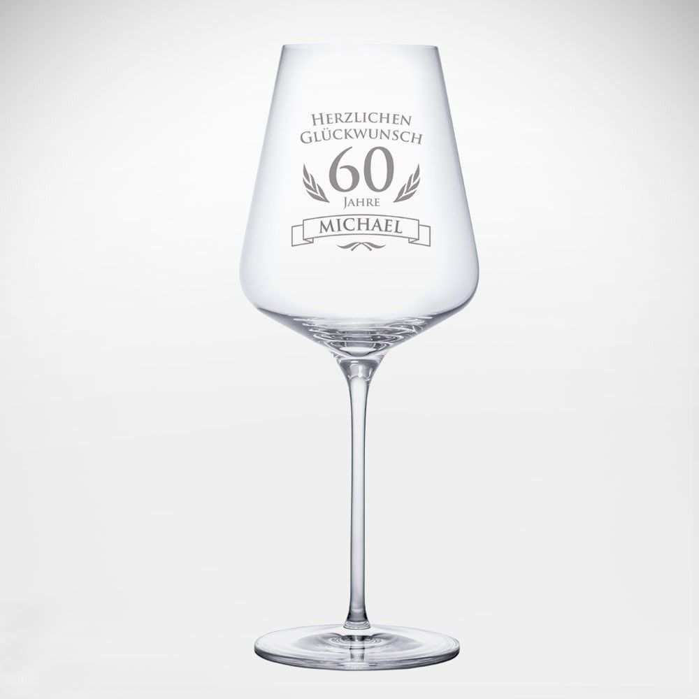 Weinglas Zum 60 Geburtstag Weinglas Mit Ihrer Gravur Weinglas Weinglas Mit Gravur Glas