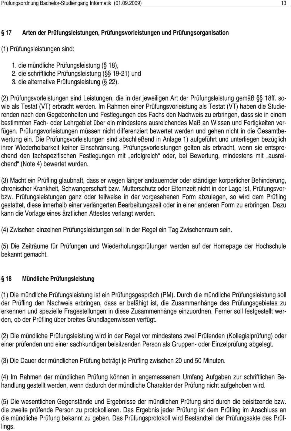 Prufungsordnung Fur Den Bachelor Studiengang Informatik An Der Hochschule Zittau Gorlitz Vom Pdf Free Download