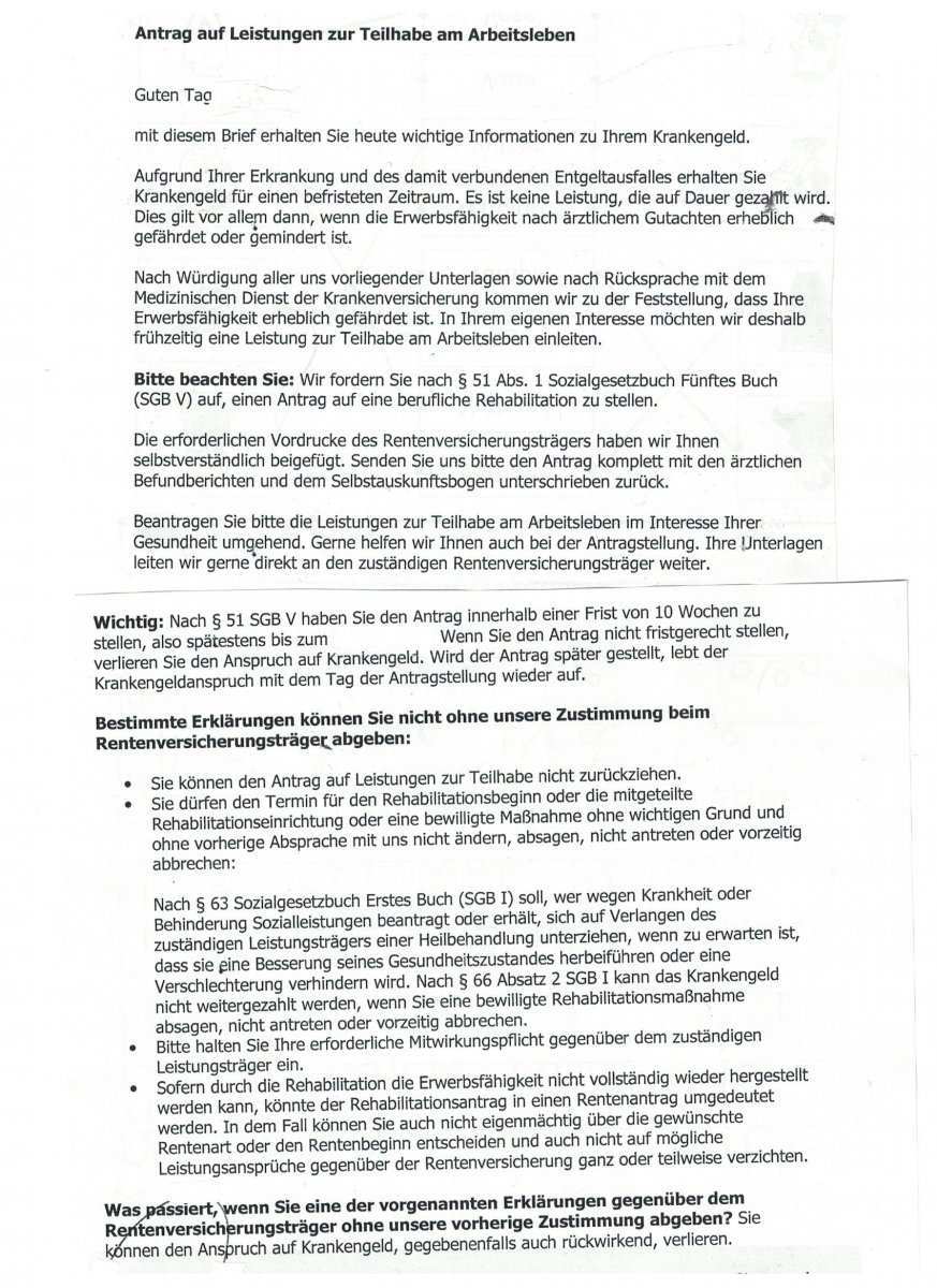 Widerspruch Gegen Berufliche Reha Erwerbslosenforum Deutschland