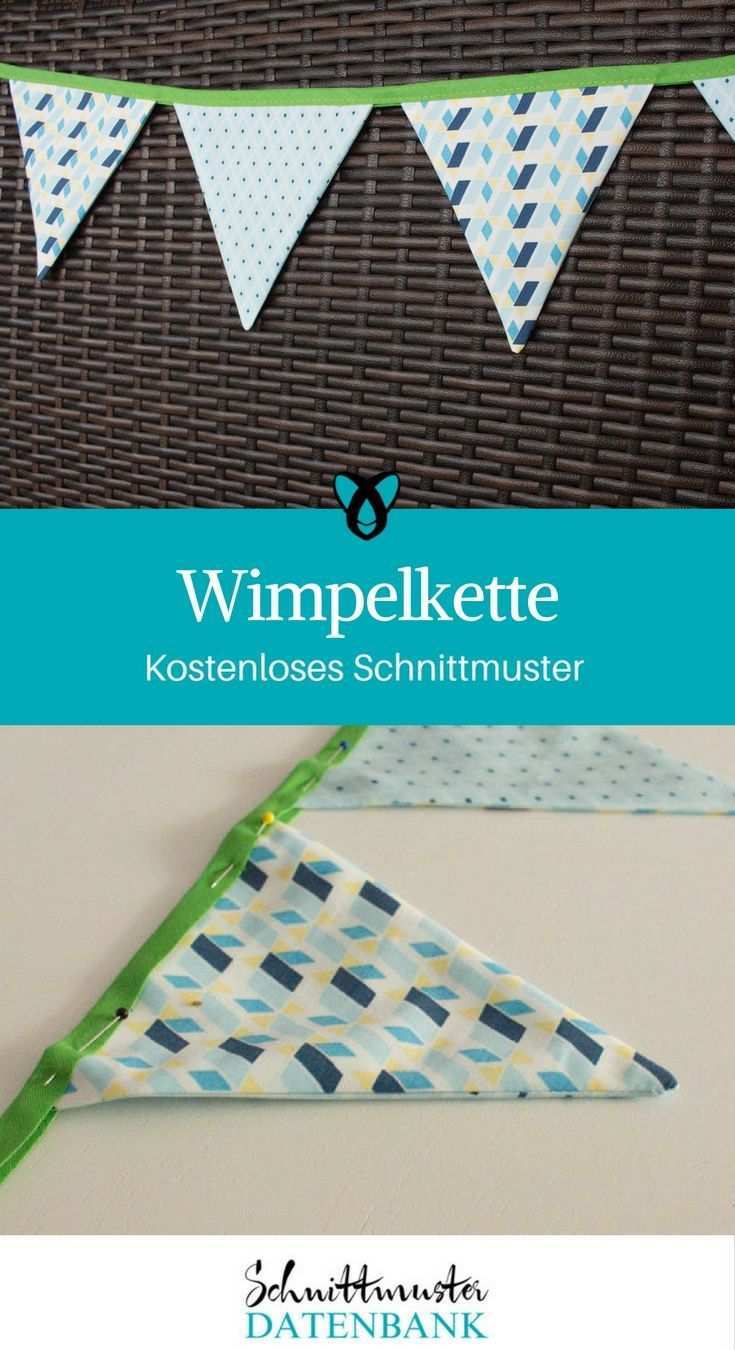 Wimpelkette Nahen Kostenloses Schnittmuster Dekoration Furs Kinderzimmers Nahen Kostenl In 2020 Sewing Projects For Beginners Sewing Patterns Free Baby Sewing Projects