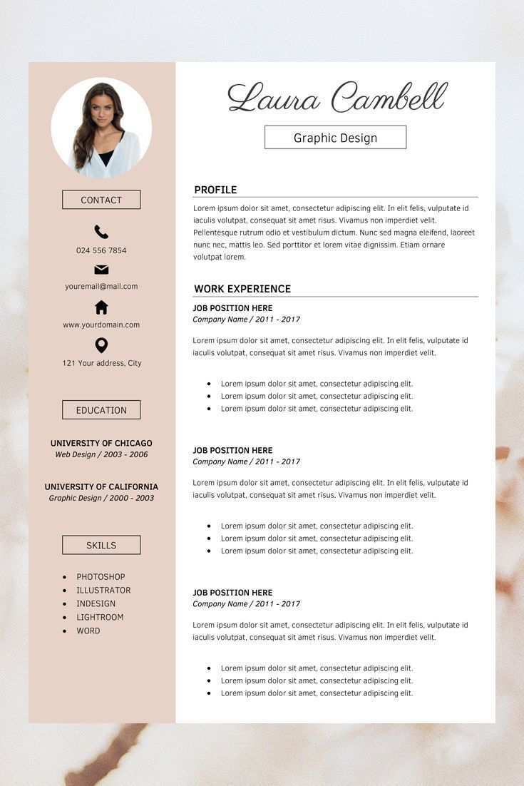 Modern Resume Template Cv Template For Ms Word Professional Resume Design Resume Res Resume Design Template Cv Template Word Resume Design Professional