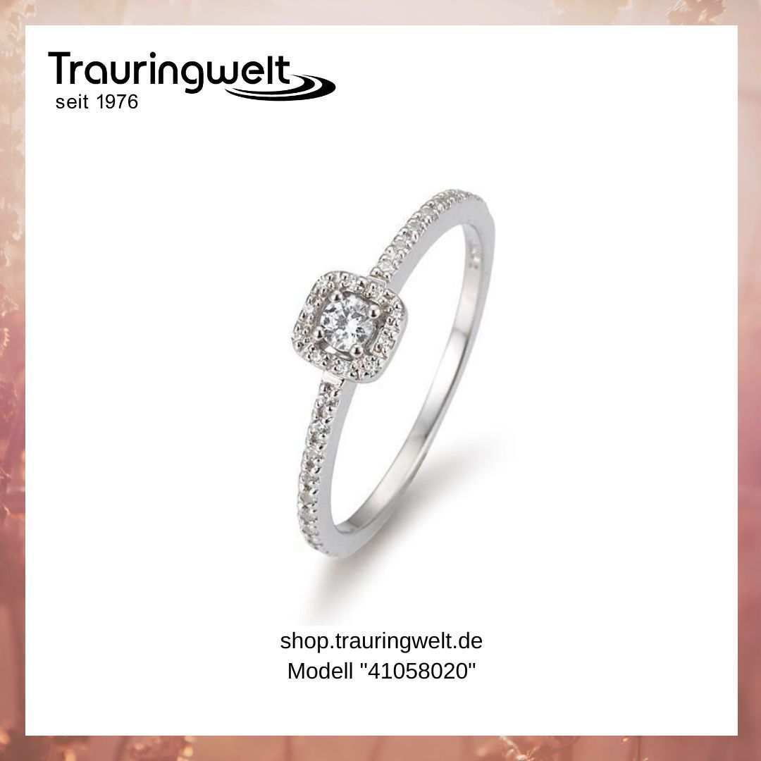 Funkelnder Verlobungsring Antragsring Aus 585 Weissgold 0 22ct Diamantbesatz Ring Verlobung Verlobungsring Vintage Diamantringe