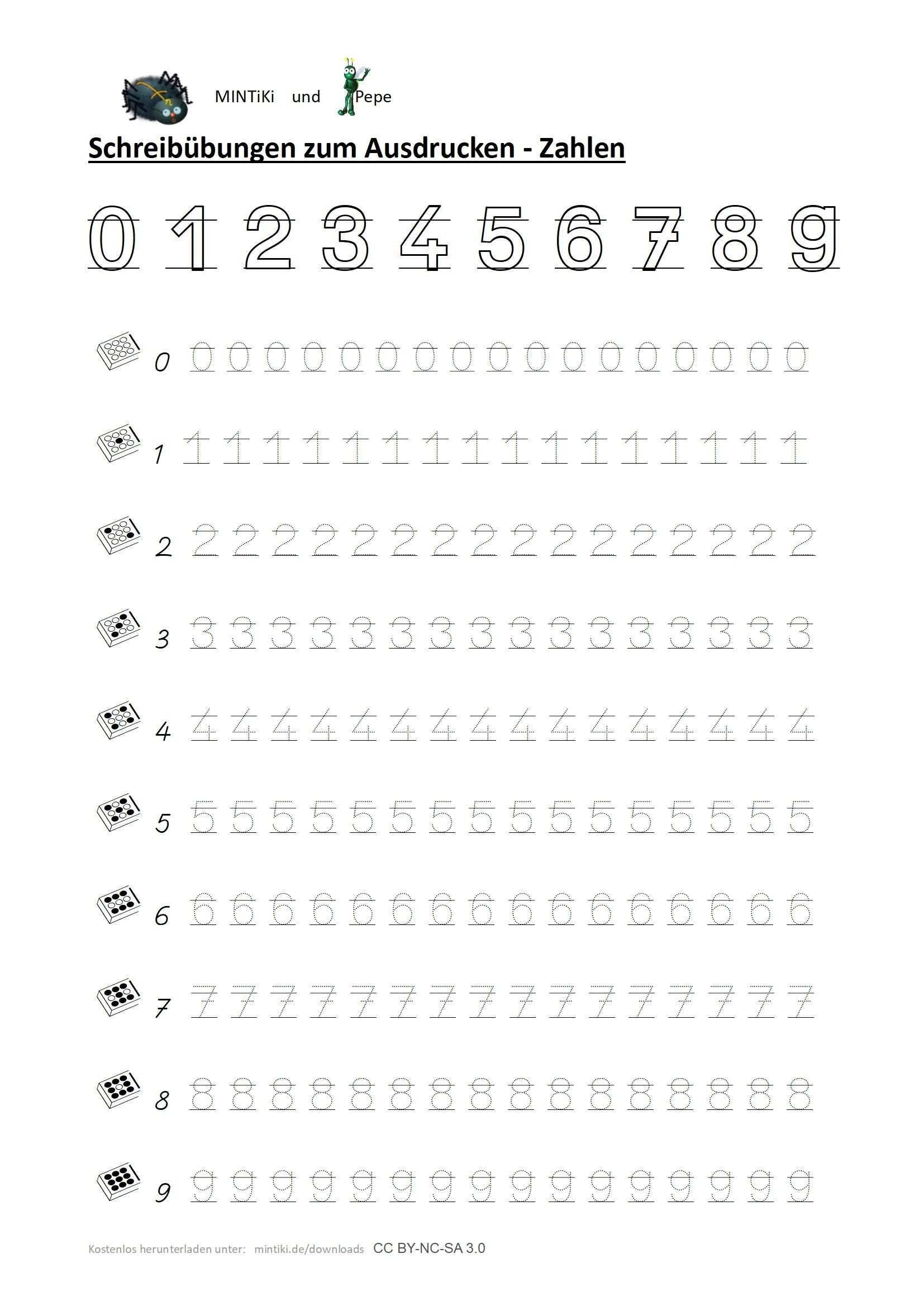Frisch Zahlen Uben Vorschule Farbung Malvorlagen Malvorlagenfurkinder Zahlen Schreiben Lernen Druckbuchstaben Zahlen Schreiben