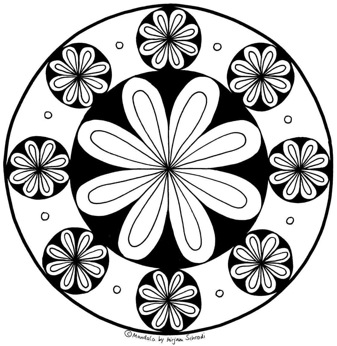 Mandala Vorlagen Blumen