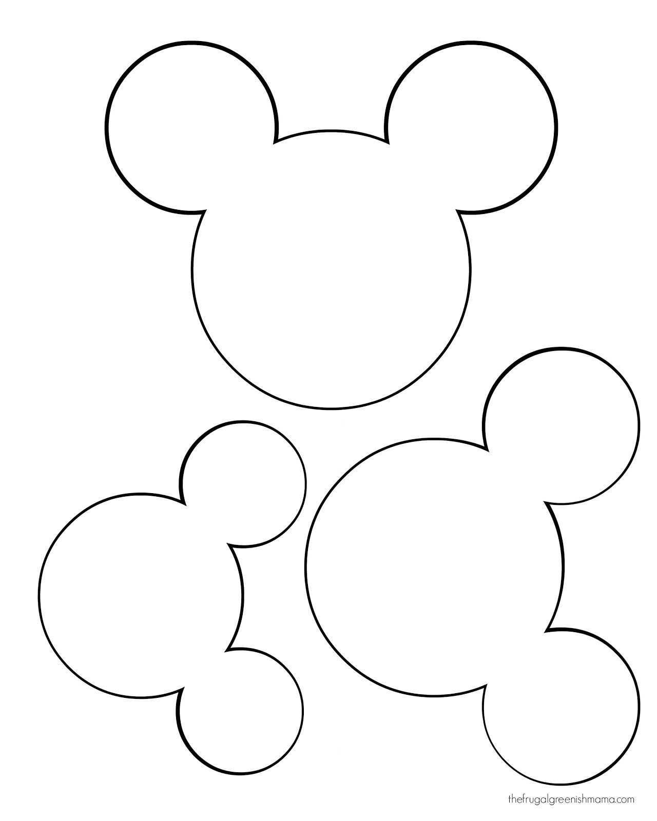 Mickey Mouse Vorlage
