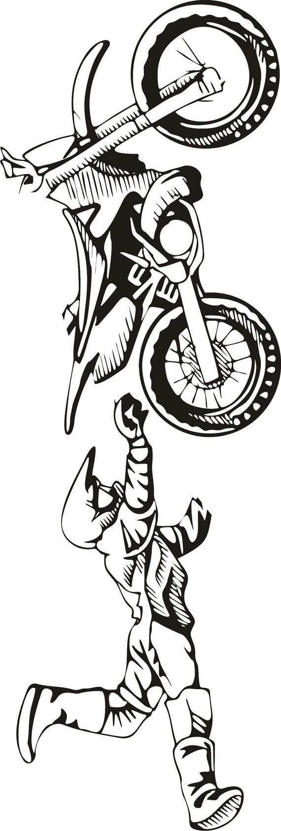 Motocross Zeichnung Vorlagen