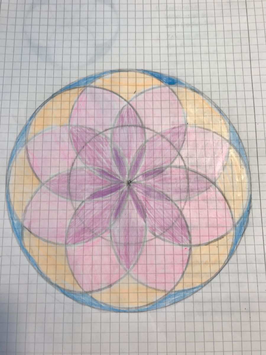 Muster Mit Zirkel Zeichnen