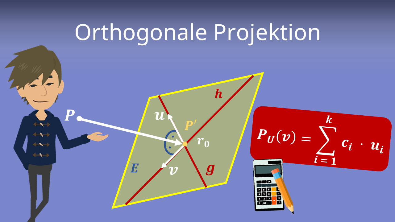 Orthogonale Projektion Beispiel