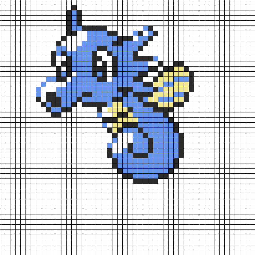 Pixel Art Pokemon Vorlage