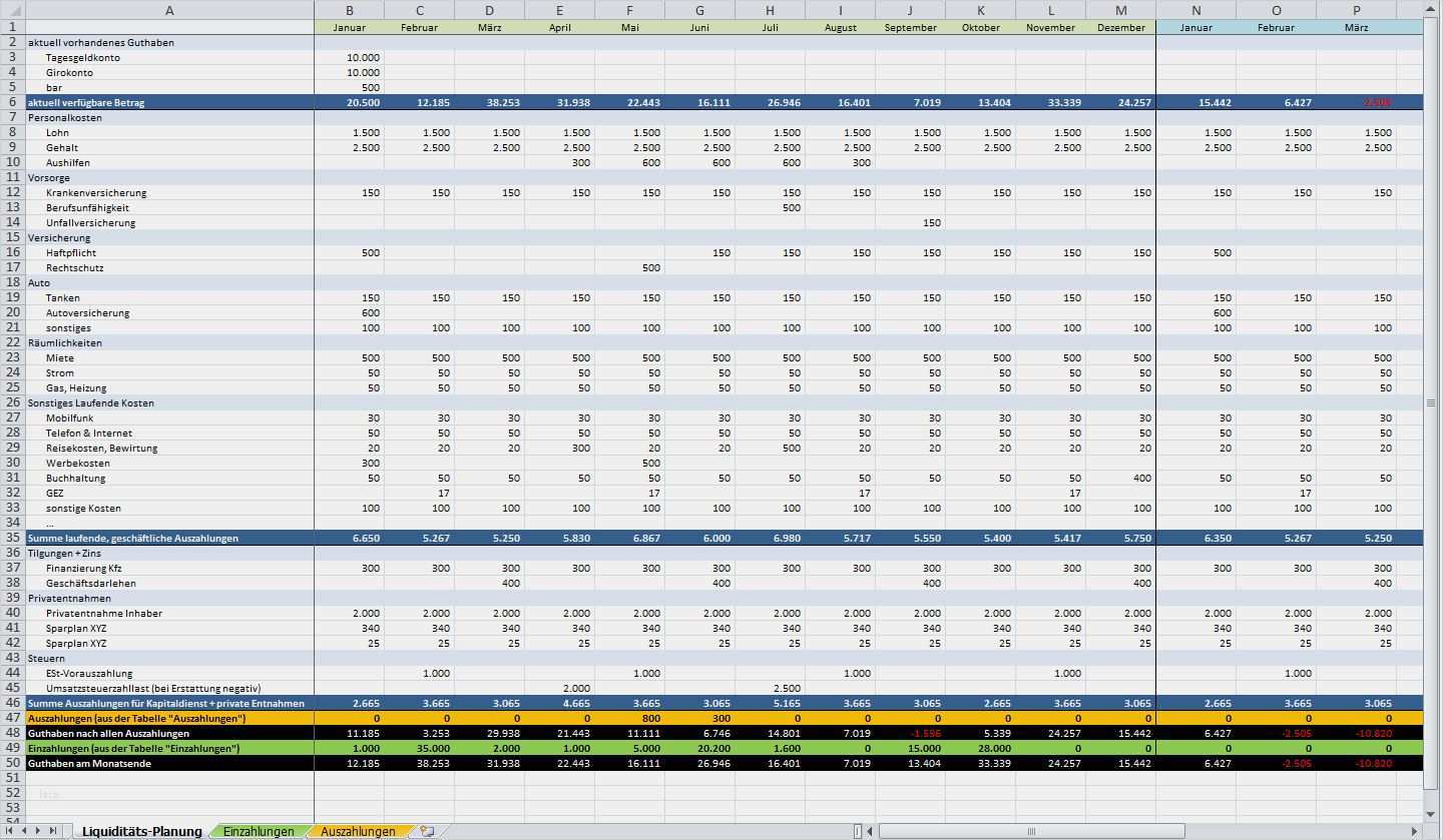Pruefmittelverwaltung Excel Vorlage