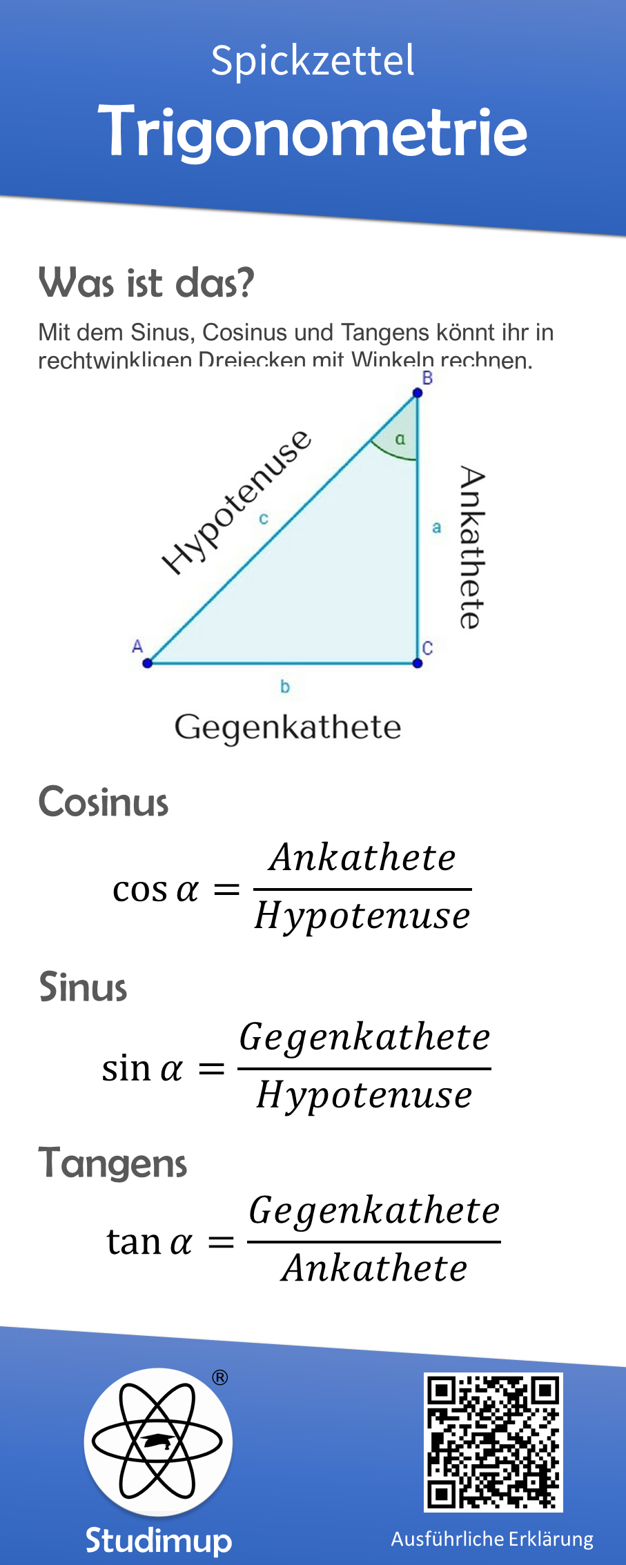 Rechtwinkliges Dreieck Beispiel