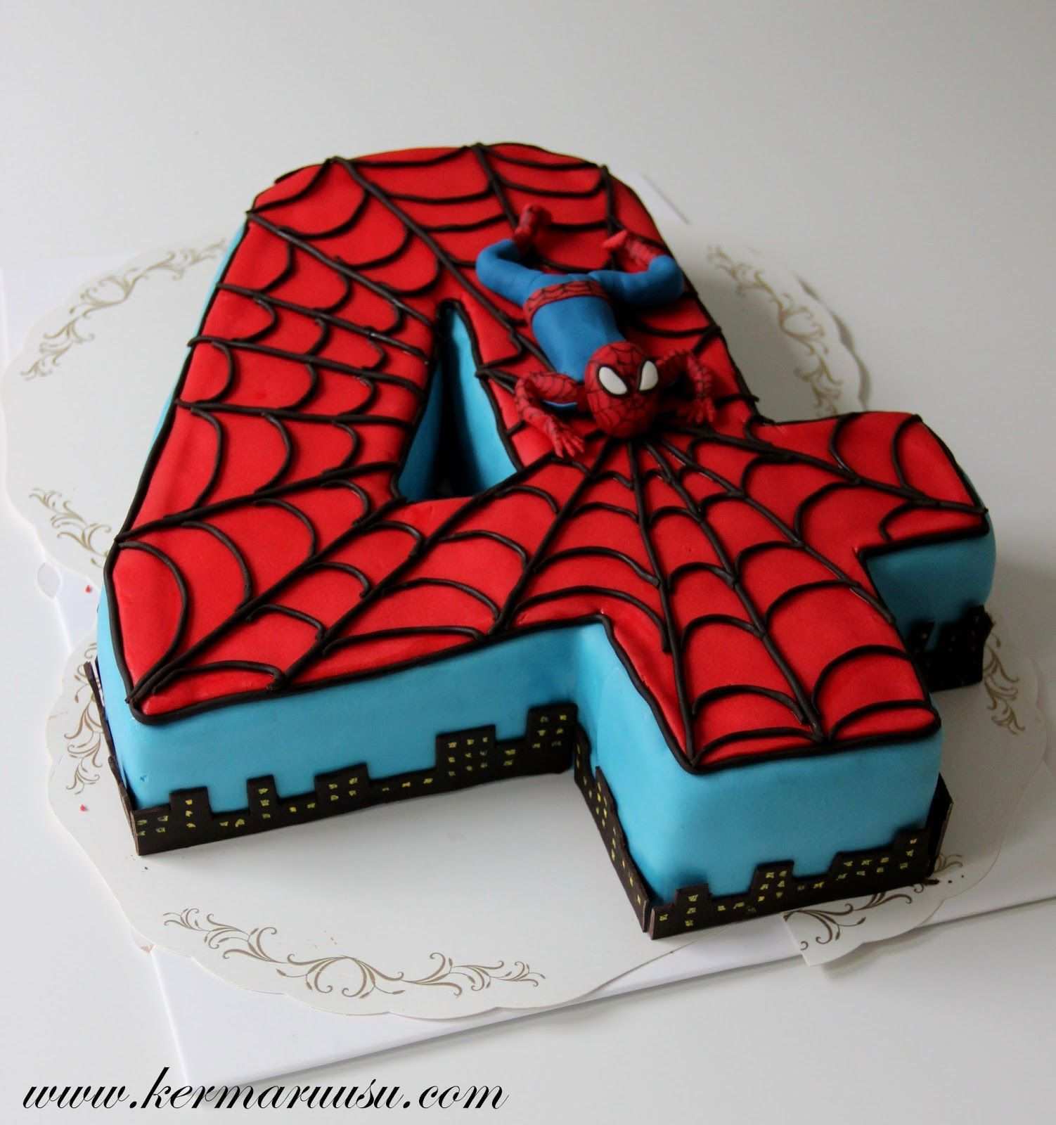 Spiderman Vorlage Fuer Torte